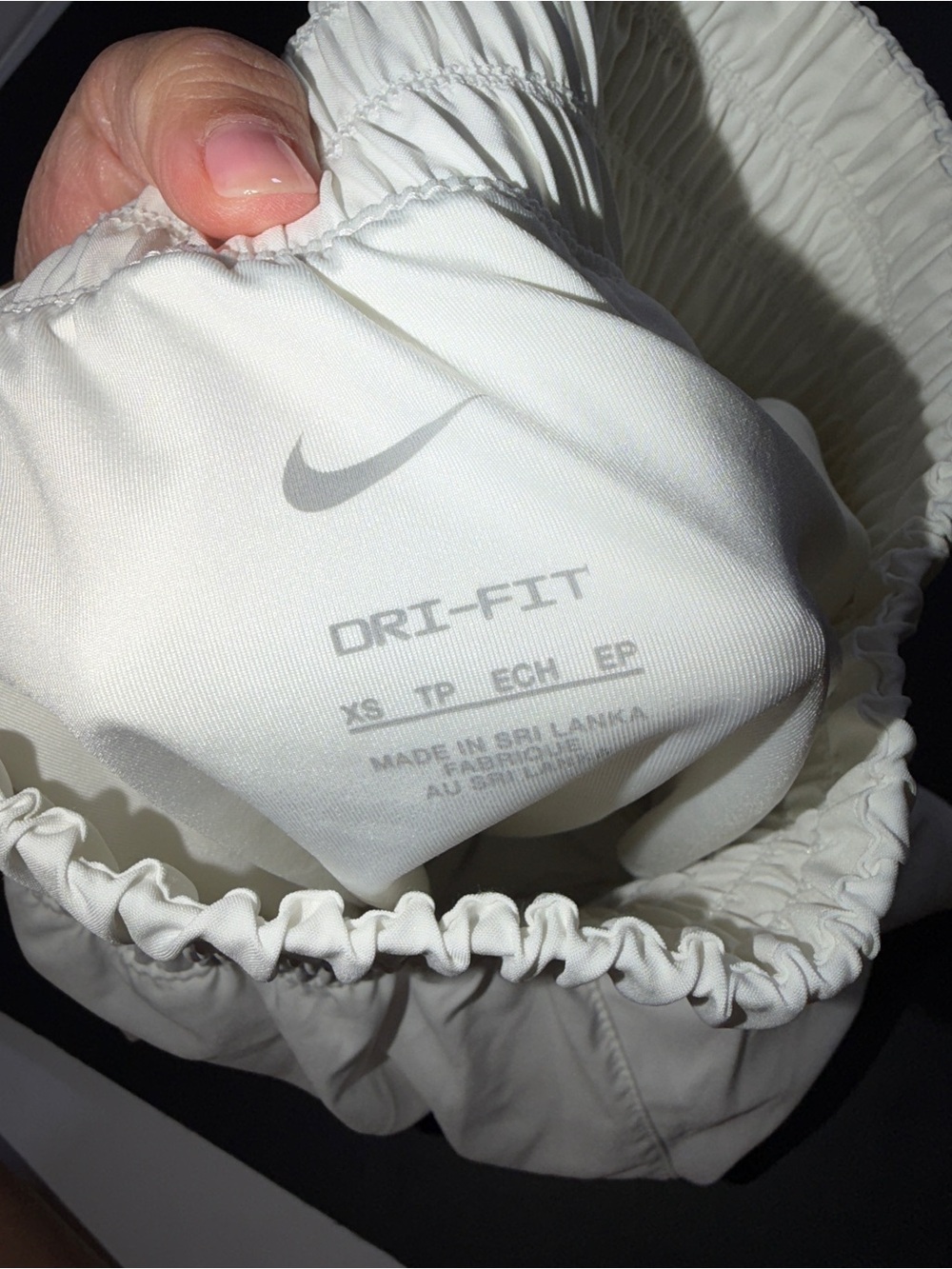 Nike White High-Waist Athletic Shorts - Picture 3 of 3